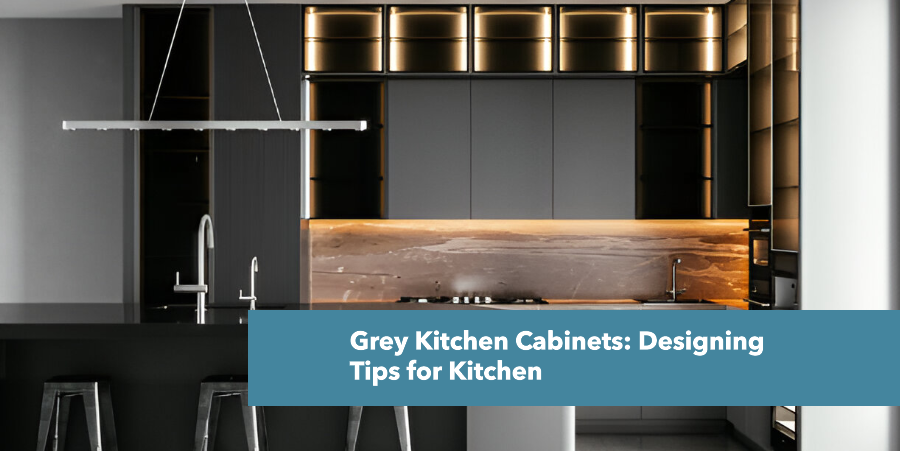 grey kitchen cabinets